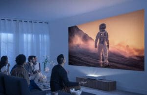 CES2023: 8K-s 150 hüvelykes közelre vetítő projektort mutatott be a Samsung CES2023 Samsung új projektorja- Premiere 8K