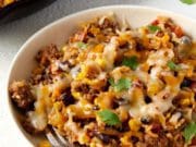 Mexikói marhahús és rizs serpenyőben Mexikói marhahús serpenyőben