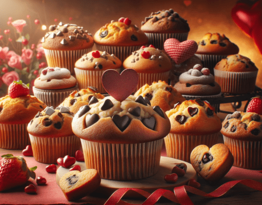 Valentin-napi meglepetés muffin: Egyszerű és gyors recept Muffin recept valentin napra