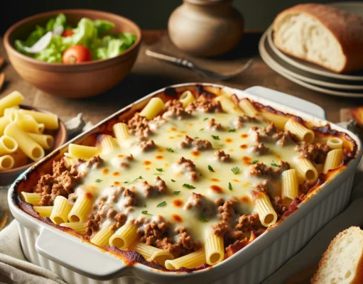 Egyszerű darált húsos rakott tészta Egyszerű darált húsos tészta