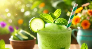 Frissítő uborkás-mentás jégkása