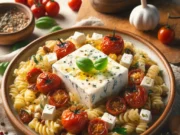 Tiktok sláger recept: Tészta feta sajttal és paradicsommal