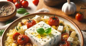 Tiktok sláger recept: Tészta feta sajttal és paradicsommal