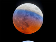 Kék sáv a vörös Holdon: A 2025. március 25-i teljes holdfogyatkozás különleges jelenségeA Blue Banded Blood Moon Image Credit & Copyright: Zixiong Jin