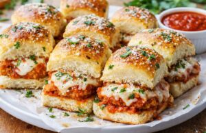 Csirkés parmezán mini szendvics – gyors, sajtos vendégváró recept