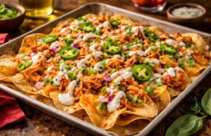 Buffalo csirkés nachos – a sütőben sült, sajtos, csípős kedvenc 20 perc alatt