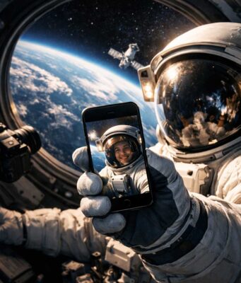 Űrbéli szelfik engedélyezve: a NASA zöld utat adott az okostelefonoknak az űrben