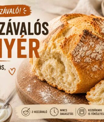 A 2 hozzávalós kenyér, ami miatt hirtelen mindenki péket akar játszani otthon házi kenyér, gyors kenyér recept, 2 hozzávalós kenyér, egyszerű sütés, comfort food, házi pékség, életmód, konyhai inspiráció, gyors receptek, friss kenyér