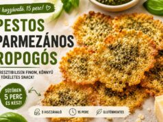 Pesto-parmezán chips, ami mellett minden zacskós nasi teljesen értelmét veszti pesto parmezán chips