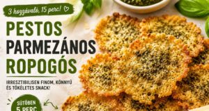 Pesto-parmezán chips, ami mellett minden zacskós nasi teljesen értelmét veszti pesto parmezán chips