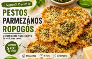 Pesto-parmezán chips, ami mellett minden zacskós nasi teljesen értelmét veszti pesto parmezán chips