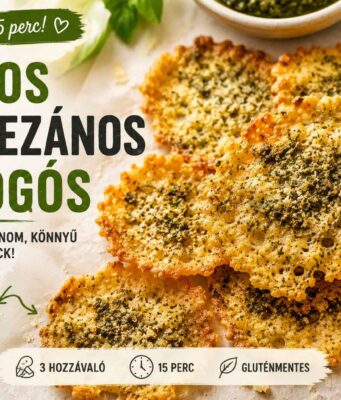 Pesto-parmezán chips, ami mellett minden zacskós nasi teljesen értelmét veszti pesto parmezán chips