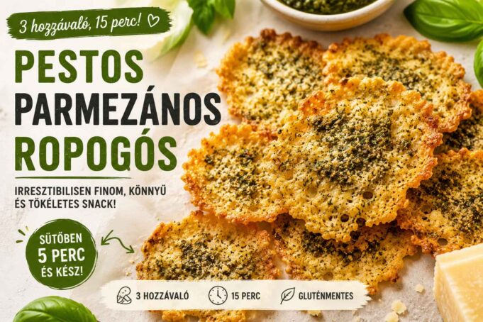 pesto parmezán chips