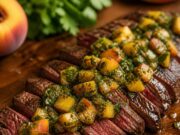 Grillezett steak barackos chimichurrivel: a nyár legjobb grillfogása Grillezett steak barackos chimichurrivel: a nyár legjobb grillfogása