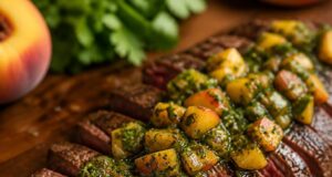 Grillezett steak barackos chimichurrivel: a nyár legjobb grillfogása Grillezett steak barackos chimichurrivel: a nyár legjobb grillfogása