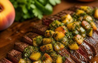 Grillezett steak barackos chimichurrivel: a nyár legjobb grillfogása Grillezett steak barackos chimichurrivel: a nyár legjobb grillfogása