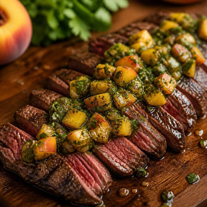 Grillezett steak barackos chimichurrivel: a nyár legjobb grillfogása