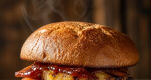 Édes-csípős BBQ szalonnás hawaii pulykaburger: a grillparti-sztár, ami tényleg egyensúlyban tartja az ízeket Édes-csípős BBQ szalonnás hawaii pulykaburger: a grillparti-sztár, ami tényleg egyensúlyban tartja az ízeket