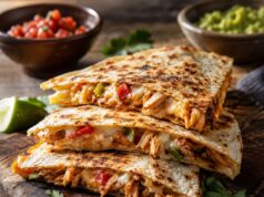 Csirkés-baconös quesadilla: olvadt sajttal és ropogós tortillával Csirkés-baconös quesadilla: olvadt sajttal és ropogós tortillával
