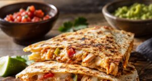Csirkés-baconös quesadilla: olvadt sajttal és ropogós tortillával Csirkés-baconös quesadilla: olvadt sajttal és ropogós tortillával