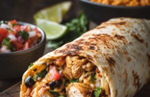 Serpenyős csirkés burrito: füstös töltelék, ropogós tortilla Serpenyős csirkés burrito: füstös töltelék, ropogós tortilla