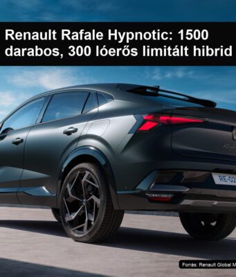 Renault Rafale Hypnotic: 1500 darabos, 300 lóerős limitált hibrid Renault Rafale Hypnotic: 1500 darabos, 300 lóerős limitált hibrid