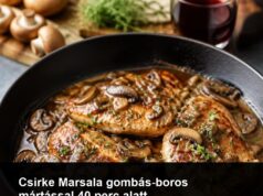 Csirke Marsala gombás-boros mártással 40 perc alatt Csirke Marsala gombás-boros mártással 40 perc alatt