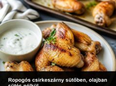 Ropogós csirkeszárny sütőben, olajban sütés nélkül Ropogós csirkeszárny sütőben, olajban sütés nélkül