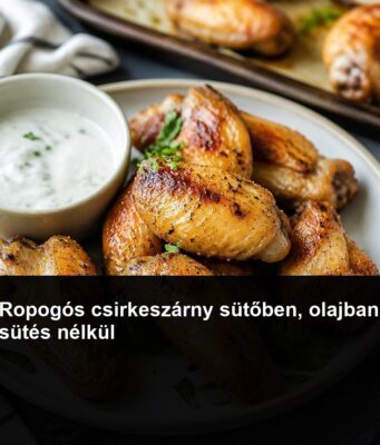 Ropogós csirkeszárny sütőben, olajban sütés nélkül Ropogós csirkeszárny sütőben, olajban sütés nélkül