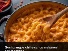 Gochujangos chilis-sajtos makaróni egy lábasban Gochujangos chilis-sajtos makaróni egy lábasban