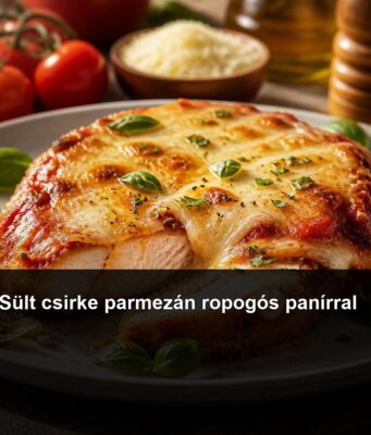Sült csirke parmezán ropogós panírral Sült csirke parmezán ropogós panírral
