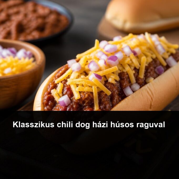 Klasszikus chili dog házi húsos raguval