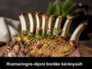 Rozmaringos-dijoni bordás báránysült Rozmaringos-dijoni bordás báránysült
