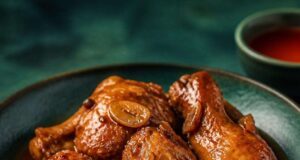 Filipino csirke adobo sós-savanyú szósszal Filipino csirke adobo sós-savanyú szósszal