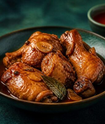 Filipino csirke adobo sós-savanyú szósszal Filipino csirke adobo sós-savanyú szósszal