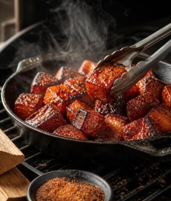 Sütőtök burnt ends grillen: füstös, ragacsos köret Sütőtök burnt ends grillen: füstös, ragacsos köret