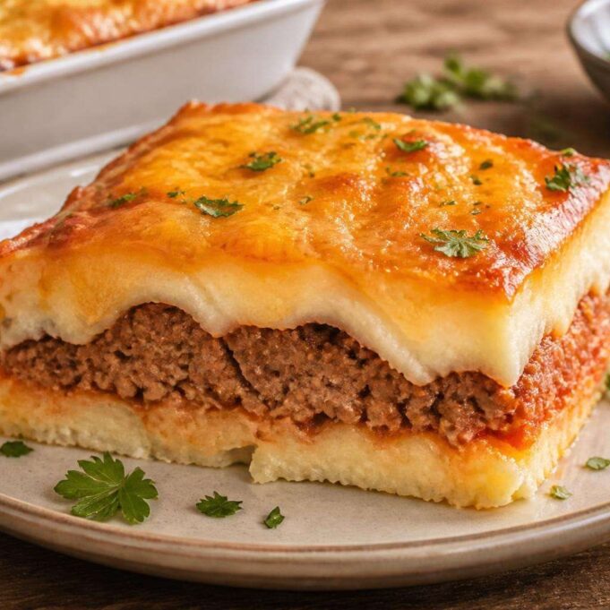 2026-10-05-rakott-fasirt-krumplipurevel-cheddarral-featured Rakott fasírt krumplipürével és cheddarral