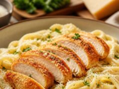 Ropogós csirkés fettuccine Alfredo Ropogós csirkés fettuccine Alfredo