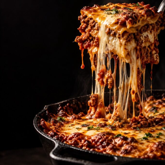 Kolbászos lasagne lassú raguval Kolbászos lasagne lassú raguval
